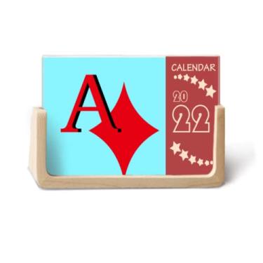 Imagem de Agenda de mesa Wealth Sun Diamond A Poker 2022 para 12 meses