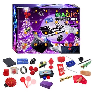 Imagem de RSPD Conjunto de 24 peças de Natal para crianças, jogos de truques de mágica para meninas e meninos, conjunto de fantasia de mágico, 24 peças, 31 * 22.