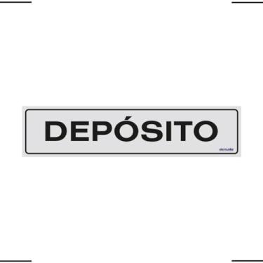 Imagem de Placa De Sinalização Depósito 30x7 Ekomunike - B-511 F9e