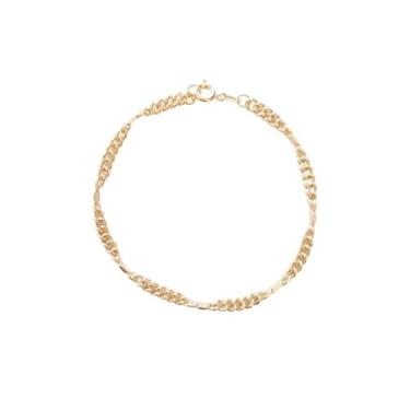 Imagem de Pulseira Feminina Banhada a Ouro Groumet Semijoia