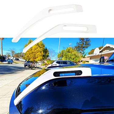 Imagem de RERPRO Guarnição da tampa do capô Trail Miras para Ford Bronco 2 portas 4 portas 2021 2022 2023 2024 acessórios capa de dobradiça do capô tampa do capô liberação lateral adesivos decorativos acessório