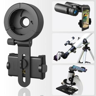 Imagem de Eyeskey Adaptador universal de telefone – capture momentos impressionantes com seu smartphone através de binóculos, monóculos, telescópios e microscópios – serve para a maioria dos smartphones