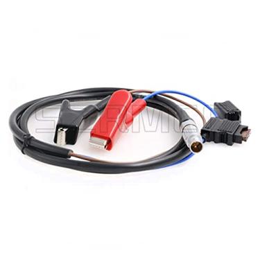 Imagem de SZRMCC Bateria de carro clipes jacaré para 2B cabo de alimentação macho de 2 pinos para Trimble Trimmark3 Radio MK3