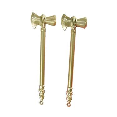 Imagem de Caneta neutra criativa, martelo, montanha, 4 peças, 0,5 mm, design de arma de plástico, caneta neutra para estudantes - dourada