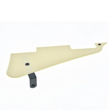 Imagem de KAISH Palheta de guitarra LP creme sólido com suporte de aço inoxidável preto e parafusos de montagem de aço para Gibson Les Paul