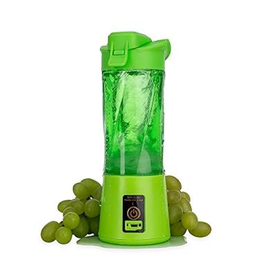 Imagem de Mini Liquidificador Portátil Recarregável Pratico 6 Lâminas (Verde)