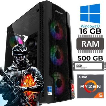 Imagem de Computador Gamer Amd Ryzen 5-5600Gt, Ssd 500Gb,Ram 16Gb,-W10 - Sobralt