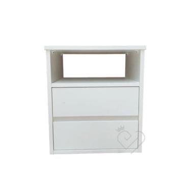 Imagem de Mesa De Cabeira Suspenso 1 Unidade 2 Gaveta E Nicho 40x45x30 - B&D Art