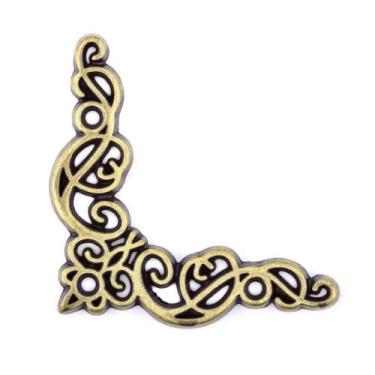 Imagem de Cantoneira Celta Pequena 4 Peças Acabamento Decoração Caixas Bandejas 