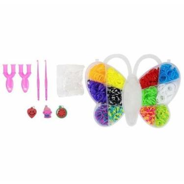 Imagem de Kit Elásticos Infantil Pulseira Caixa Borboleta -Shiny Toys
