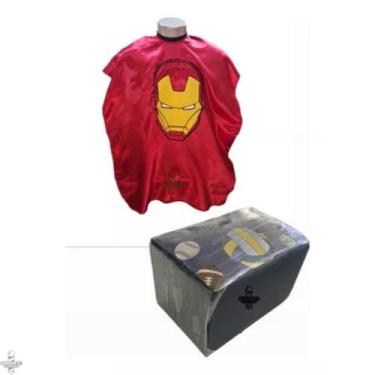 Imagem de Kit Capa Para Corte Infantil Super Heróis + Assento de Elevação - Barb