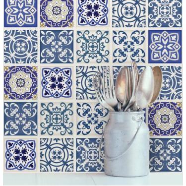 Imagem de Adesivo de Azulejo Royal 20x20 cm com 12un - Quartinhos
