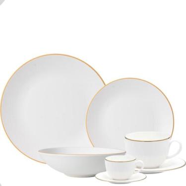 Imagem de Aparelho de Jantar Chá e Café  Legacy Gold 42pç Porcelana LHermitage -