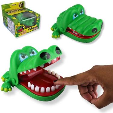 Imagem de Crocodilo Grande Morde Dedo Brinquedo Jogo  Dentista Jacaré 15,7 Cm - 