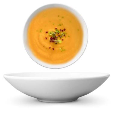 Imagem de Conjunto De Pratos Para Sopa 12peças 21cm Branco- Dolce Home