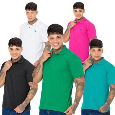 Imagem de Super Kit 5 Polos Ridens Elegância e Conforto  Oferta Exclusiva Veja, 