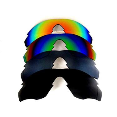 Imagem de Lentes de substituição Galaxy para óculos de sol Oakley M2 armação preto, cinza, verde e vermelho