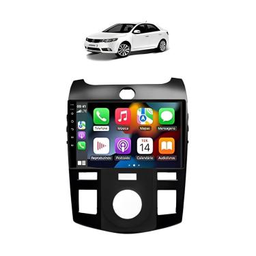 Imagem de Kit Multimidia Cerato 2009 / 2013 Ar Analogico AndroidAuto 9 Pol BT USB FM - Roadstar 908BR