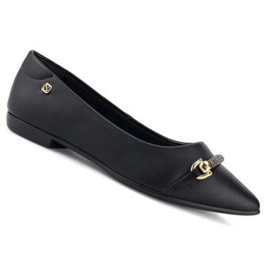 Imagem de Sapatilha Santinelli 1266-753-241 Feminina, Preto, 35