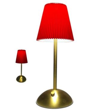 Imagem de Luminaria Abajur de Mesa LED 3 Tons Controle de Intensidade Bateria Recarregavel USB Cabeceira Quarto Trabalho Iluminaçao Decorativa Home Office