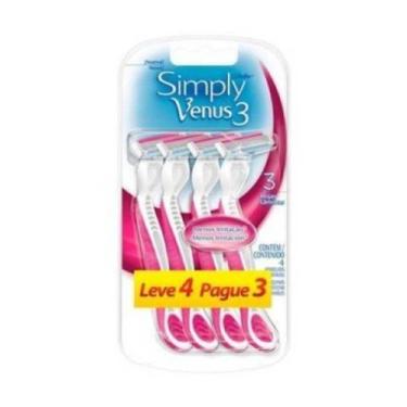 Imagem de Vênus 6 Simply Aparelho De Barbear C/4 - Venus3 - Gillette