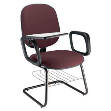 Imagem de Cadeira Escolar Universitária com prancheta para Escolas Linha Uno Vermelho