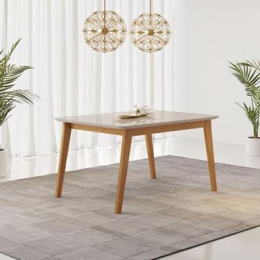 Imagem de Mesa de Jantar Elegance 120x80cm com Vidro Canto Copo JCM Movelaria, C