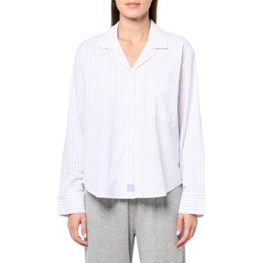 Imagem de Camisa de dormir florence by mills de manga comprida branca lavanda