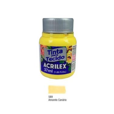 Imagem de Tinta para Tecido Fosca 37ml Acrilex - Amarelo Canário