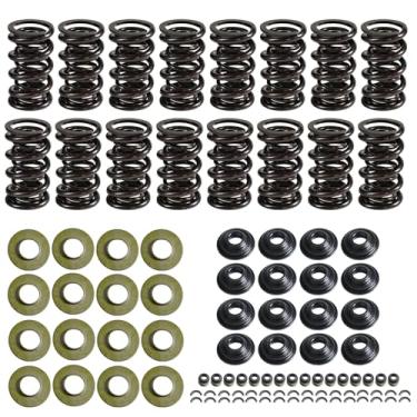 Imagem de MITZONE Kit de mola de válvula dupla de 660 polegadas com retentores SK001 SK001S para 4,8 5,3 6,0 6,2 LS1 LS2 LS3 LS4 LS6 L76 L92 L99 LQ4 LQ9 L33 LSA 6,2