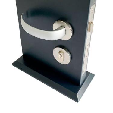 Imagem de Fechadura De Porta Externa Interna Acetinada 55mm Pisa ABNT - DECORPLA
