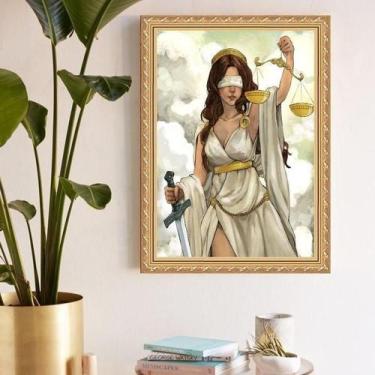 Imagem de Quadro Decorativo Deusa Da Justiça 33X24Cm - Quadros On-Line