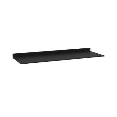Imagem de Tampo para Balcão de Cozinha com Rodapé Torfi 150cm MDP/BP Preto G96 -