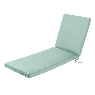 Imagem de Sunbrella Chaise Lounge, móveis de exterior para pátio, tecido resistente ao clima e de qualidade, espreguiçadeira de encosto e conjunto dobrável, camas de gramado, praia e piscina (neblina, acrílico,