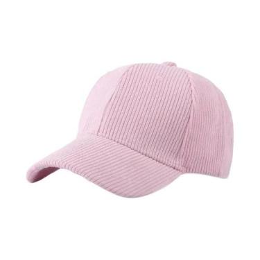 Imagem de Boné Snapback de Veludo Feminino - Ideal para Outono/Inverno - Estilo 