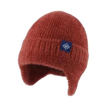 Imagem de Chapéu de Inverno Feminino de Malha com Pele Sintética - Quente e Maci