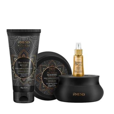 Imagem de Amend Millenar Óleos Indianos Masc 300ml + Balm Selante 180ml + Sublim
