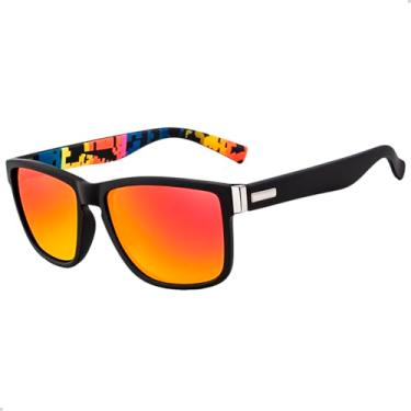 Imagem de Óculos De Sol Polarizado Masculino Esportivo Casual Dia a Dia (LARANJA)