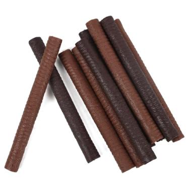 Imagem de HUIANER Barra de chocolate artificial, 10 peças, bolacha de chocolate falsa, biscoitos realistas, simulação de chocolate para decoração de cozinha doméstica, exibição