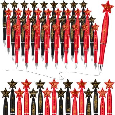 Imagem de Dispowreath 36 canetas VIP, canetas esferográficas estrela a granel, tapete vermelho, festa VIP para concerto, filme, noite, prêmio, evento, aniversário, festivais, decorações de festa, 1 mm tinta