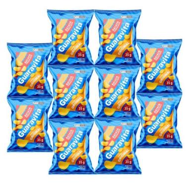 Imagem de Batata Chips Guaravita Original 35g cx 10und Crocantes e Saborosas - B