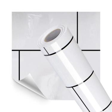 Imagem de Papel de Parede Adesivo Cozinha Resistente a Alta Temperatura Azulejo 