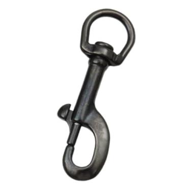 Imagem de menolana Mosquetão giratório com olhal, clipe de mergulho em aço inoxidável 316, clipe de gatilho versátil com ponta única para varal de bandeira, 90mm