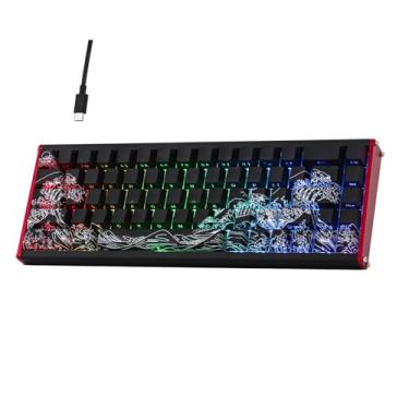 Imagem de MechLands ALUX68 HE Teclado para jogos de gatilho rápido de alumínio com interruptor magnético, teclado com efeito Hall com fio com taxa de polling de 8K, latência de 0,125 ms, luz de fundo RGB