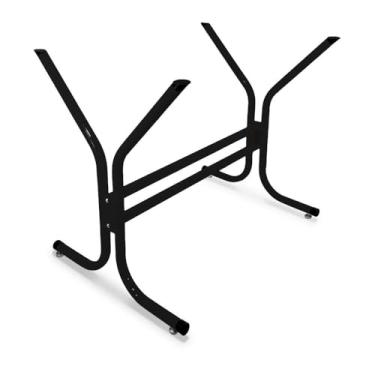 Imagem de Base de Mesa Siena para Tampo Retangular de até 1,20m x 0,80 - preta
