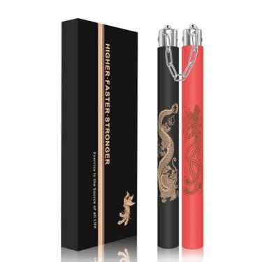 Imagem de MARCOLO Nunchucks para crianças e adultos, treinamento seguro Nunchucks/Nunchakus (vermelho)