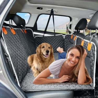 Imagem de ANOSOSPECIAL Extensor de banco traseiro, capa de assento de carro para cães, cama de viagem à prova d'água, colchão de ar de acampamento durável, colchão de cama de carro não inflável, fácil de limpar