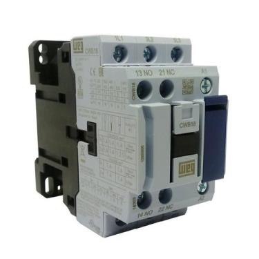 Imagem de Contator 24Vca 18A Weg Tripolar 1NA 1NF CWB18-11-30D02
