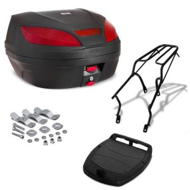Imagem de Baú Bauleto 52 Litros Para Moto Com Bagageiro Honda Biz 125 2011 2012 