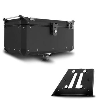 Imagem de Baú Moto Alumínio Top Case 56 Litros + Base de Fixação BMW GS 1200 200
